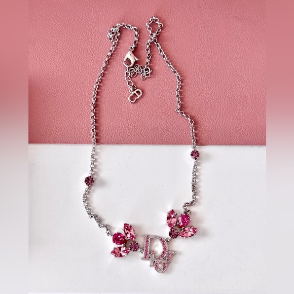 Dior Pink/Silver Necklace - Picture 2 of 3